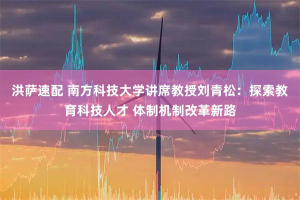 洪萨速配 南方科技大学讲席教授刘青松：探索教育科技人才 体制机制改革新路
